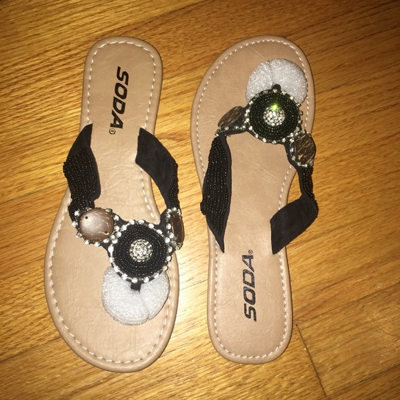 SODA BLACK LACE SANDALS - Picture 2 of 6